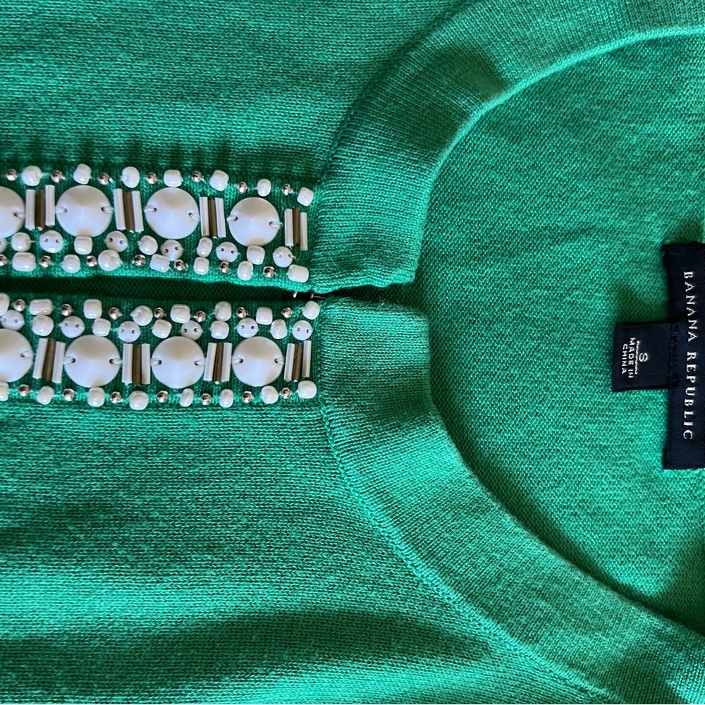 Banana republic embellished sweater.